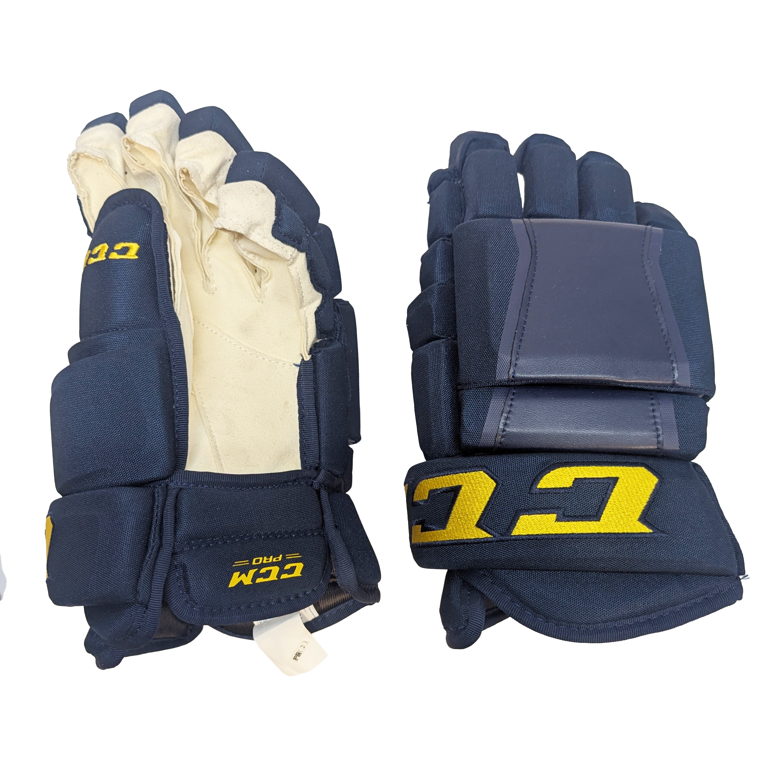 CCM HG97PP - Gant NCAA Pro Stock (bleu marine/jaune)